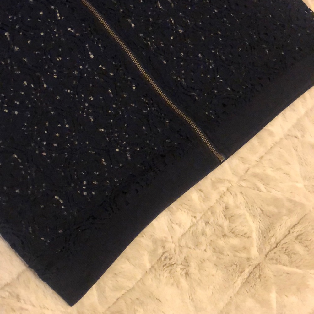 💙BLUE💙 Lightweight Lace Bomber Jacket - Picture 6 of 8